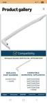 Whirlpool W10672333 Wp Refrigerator Door Handle White Oem Part. Fixed Price $35.00.