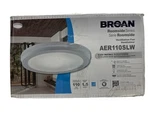 Broan Roomside Cfm Bath Exhaust Fan W/ Humidity Sensing & Light AER110SLW. Fixed Price $139.95.