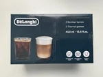 De Longhi Double Wall Thermal Glasses 400ML (13.5OZ) Set Of 2 Espresso Latte Cup. Fixed Price $19.99.