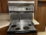 Frigidaire Custom Imperial Flair Electric Stove 4 Burners 2 Ovens Chrome Vintage. Fixed Price $1000.00.