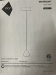 Elan Chrome One Light Mini Pendant Model 83046. Fixed Price $39.95.