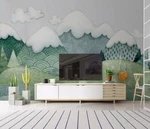 3D Green Hill G7521 Wallpaper Murals Removable Self-adhesive Honey. Fixed Price $140.10.