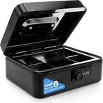 Serenelife 8" Metal Cash Box With Lock Safe Money Tray 5. Fixed Price $21.88.