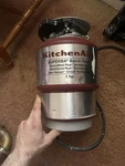 Kitchenaid 1HP Bcontinuous Feed Food Waste Disposer - Red. Fixed Price $120.00.