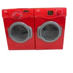 My Life Red Washer And Dryer Set See Through Doors Open Moveable Knobs. Fixed Price $17.81.