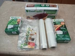 Assorted Foodsaver Vacuum Bags Gallon Quart+ Rolls. Fixed Price $24.99.
