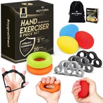 Grip Strength Trainer Kit Hand Therapy Wrist Finger Rehabilitation 8 Pieces. Fixed Price $19.75.