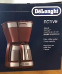 Delonghi Drip Coffee Maker Red Active Series 650ML Cups ICM12011J-R AC100V. Fixed Price $157.99.