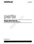 Caterpillar Raygo Ram Pak 65 Self Propelled Pad Compactor Parts Catalog Manual. Fixed Price $139.00.
