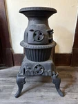King Stove And Range S-300 Pot Belly Cast Iron Antique Coal. Fixed Price $800.00.