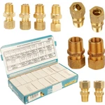 31 Pcs Brass Compression Pipe Connectors Plumbing 34480, 1/4" Thru 7/8" Mip+fip. Fixed Price $80.99.