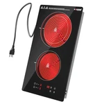 12" Electric Ceramic Cooktop Burners Built-in Glass Stove Touch Control 110V. Fixed Price $110.00.