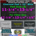 Range Hood Microwave Oven Vent Grease Charcoal Filter Carbon Pad Dacor 62978 Lb. Fixed Price $8.98.