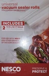 Nesco VS-03R Universal Vacuum Sealer Replacement Bag Rolls, Pk (8" X 20"). Fixed Price $25.64.