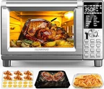Nuwave Bravo 12-IN-1 Air Fryer Toaster Oven 30QT Xl Stainless Steel. Fixed Price $175.90.