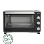 Black + Decker Crisp 'n Bake Pro 6-SLICE Air Fryer Toaster Oven With Basket, Pan. Fixed Price $58.65.