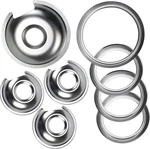 WB32X10013 WB32X10012 Chrome Stove Burner Drip Pan Set 4-PACK Fits For Ge Hotpoi. Fixed Price $30.93.