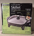 Presto 11" Electric Skillet With Glass Cover 06626 1000W Non Stick New. Fixed Price $26.95.