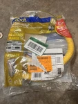 Brasscraft SAFETY+PLUS2 Stainless Steel Gas Hose Range Furnace Yellow Coated. Fixed Price $7.00.