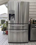 Samsung Counter-depth 4-DOOR Fridge Flex Drawer Stainless Steel. Fixed Price $600.00.