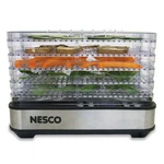 Nesco Clear 5-TRAY Rectangular Food Dehydrator With Digital Timer, FD-5TC. Fixed Price $49.95.