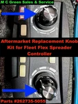 Fisher Polycaster Snowex Fleetflex Replacement Knob Kit (2) Spreader Controller. Fixed Price $24.95.