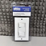 Broan Nutone 2 Two Switches / Function Control Model P68W White. Fixed Price $12.98.
