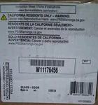 Whirlpool W11176456 Glass Door 1/2" Tempered Appliance Part. Fixed Price $225.93.