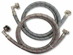 Premium Stainless Steel Washing Machine Hoses W/ 90 Degree Elbow - Color Coded. Fixed Price $34.97.