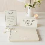 Angel & Dove Luxury Funeral Memory Book Signs Set, Ivory, 12 A4,. Fixed Price $35.12.