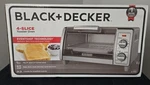 Black+decker 4 Slice Toaster Oven Stainless Steel TO1700SG New Box. Fixed Price $54.00.