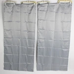 Set Of 2 Your Zone Room Darkening Curtain Panels Silver 30"X 63" Rod Pocket. Fixed Price $11.39.