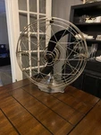 Vintage Fresh Nd-aire Motor Metal Desk Fan 2-BLADE Art Deco Model 20 Works!. Fixed Price $225.00.