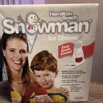 Hamilton Beach Snowman Ice Shaver Cone Maker, Electric 25W 120V White 68010. Fixed Price $20.00.