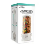 Triple Candy Machine Dispenser 3 Compartments Gumball Snacks White. Fixed Price $24.99.