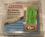 Certified Appliance Acc. Braided Stainless Steel Ice Maker Connector 6FT. (#59). Fixed Price $11.96.