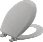 Church By Bemis 540EC 162 Easy Clean Round Toilet Seat, Silver, Enameled Wood. Fixed Price $32.99.