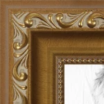 Arttoframes 1.4" Custom Poster Gold With Beads 4139 Large. Fixed Price $84.58.