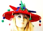 Red Sombrero Crazy Party Hat Mardi Gras Carnival Funny Parade Fantasy. Fixed Price $9.95.