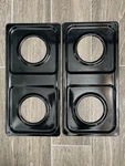 2X General Electric Hotpoint Range Burner Pans WB35K10001 #0. Fixed Price $69.99.