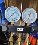 Cps MBH5E 3-VALVE Manifold Gauge & Hose Set R-22/R-404A/R-410A. Fixed Price $60.00.