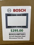 Genuine Oem Bosch 30" Microwave Trim Kit HMT5051 Stainless Steel. Fixed Price $179.99.