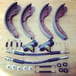 Brake Set Front Vw Beetle 1303 1302 Shoes Rbz + Hose Mounting Kit. Fixed Price $87.69.