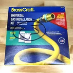 Brasscraft Universal Gas Installation Kit Hose 48 Length PSC1106 Range/dryer. Fixed Price $24.97.