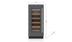 Sub-zero DEU1550W/R 15" Designer Undercounter Wine Storage Panel Ready. Fixed Price $2960.00.