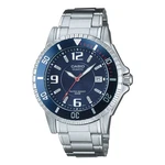 Mens Wristwatch Casio MTD-1053D-2AVES Stainless Steel Blue Classic Sub 200MT. Fixed Price $100.79.