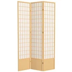 Oriental Furniture 7 Ft. Tall Window Shoji Screen - Natural 3 Panels. Fixed Price $317.32.
