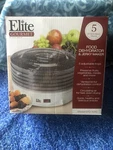 Elite By Maxi-matic Gourmet 5 Tray Rotating Food Dehydrator. Fixed Price $79.95.