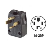 (1)-LEVITON 30A/50A 125V/250V 4-WIRE 3-POLE Range/dryer Power Plug 200-00275-00T. Fixed Price $28.89.
