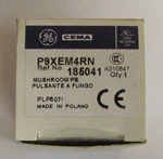 General Electric P9XEM4RN Red Mushroom Push Button Cema Momentary Operator. Fixed Price $18.00.